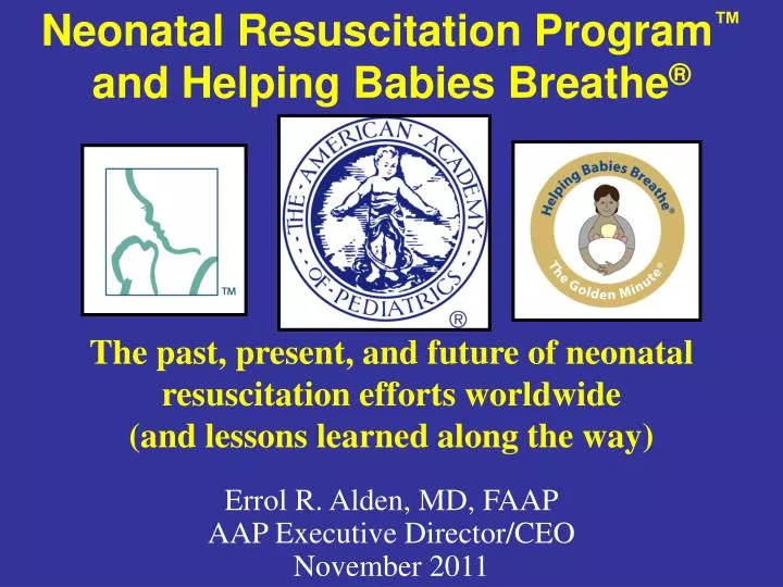 neonatal resuscitation program and helping babies breathe