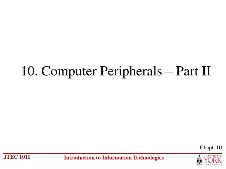 10 computer peripherals part ii