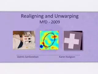 Realigning and Unwarping MfD - 2009
