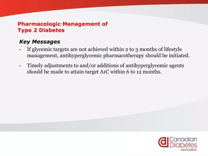 pharmacologic management of type 2 diabetes