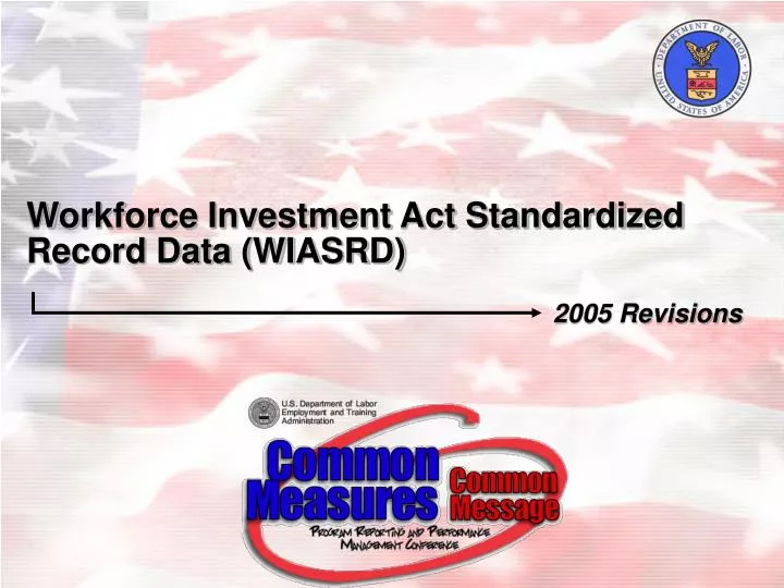 workforce investment act standardized record data wiasrd