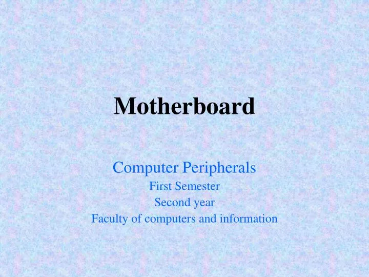 motherboard