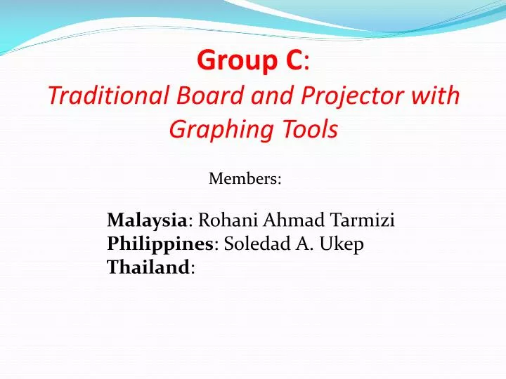 group c traditional board and projector with graphing tools