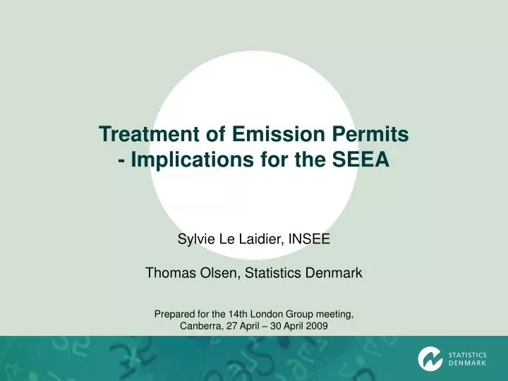treatment of emission permits implications for the seea