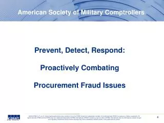 American Society of Military Comptrollers