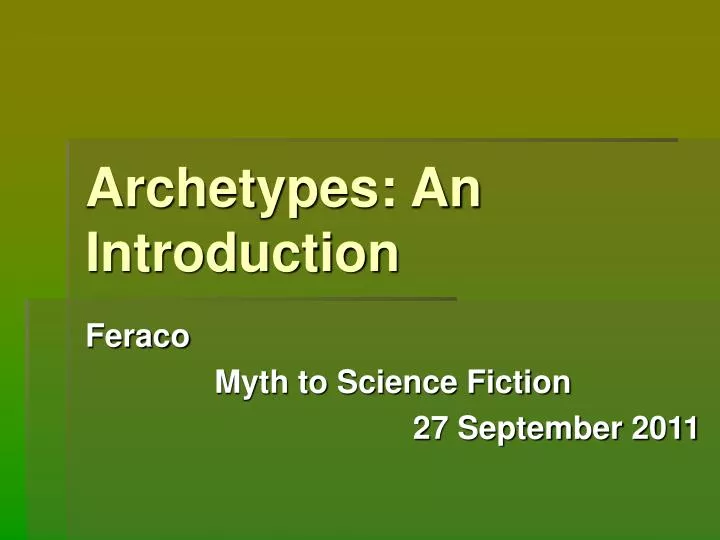 archetypes an introduction