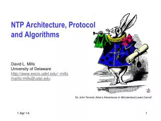 NTP Architecture, Protocol and Algorithms