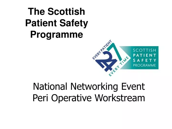 the scottish patient safety programme