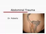 Abdominal Trauma - slide 1
