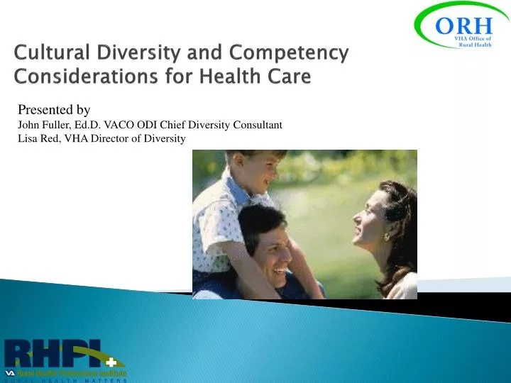 cultural diversity and competency considerations for health care