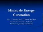 Miniscale Energy Generation - slide 1