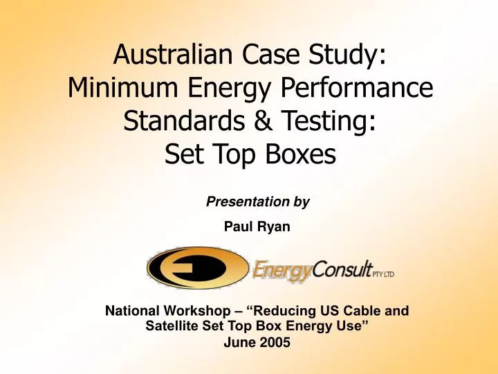 australian case study minimum energy performance standards testing set top boxes