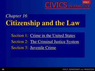 Chapter 16 Citizenship and the Law