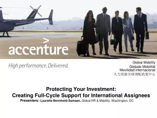 Protecting Your Investment: Creating Full-Cycle Support for International Assignees