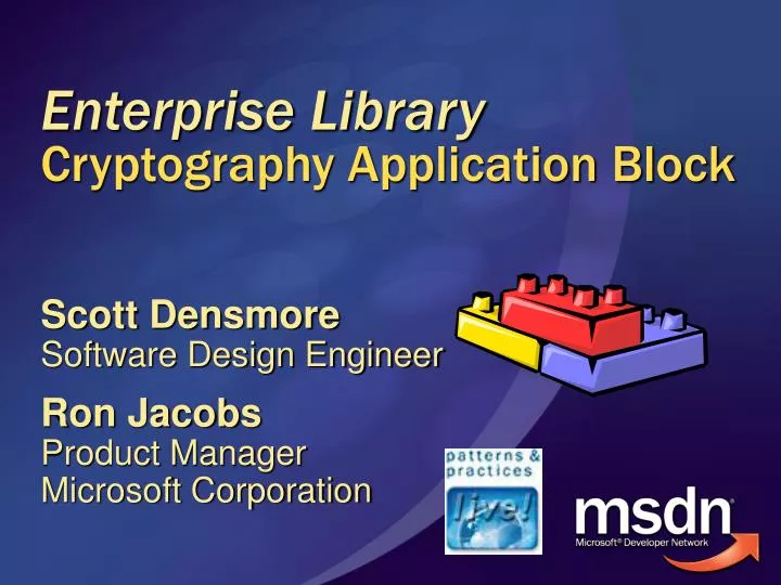 enterprise library cryptography application block