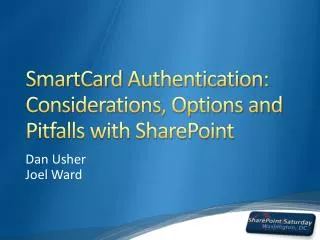 SmartCard Authentication: Considerations, Options and Pitfalls with SharePoint