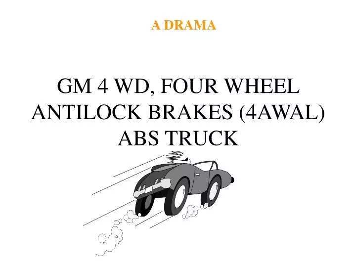 gm 4 wd four wheel antilock brakes 4awal abs truck