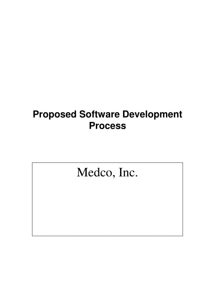 proposed software development process