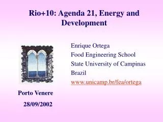 Rio+10: Agenda 21, Energy and Development