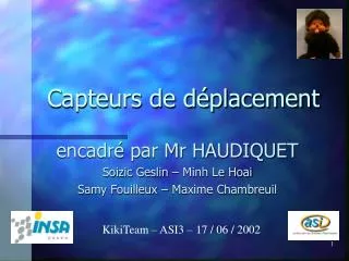 capteurs de d placement