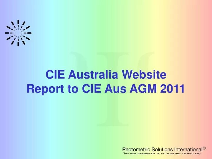 cie australia website report to cie aus agm 2011