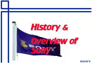 History &amp; Overview of Sony