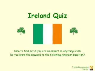 Ireland Quiz