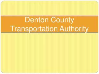 Denton County Transportation Authority