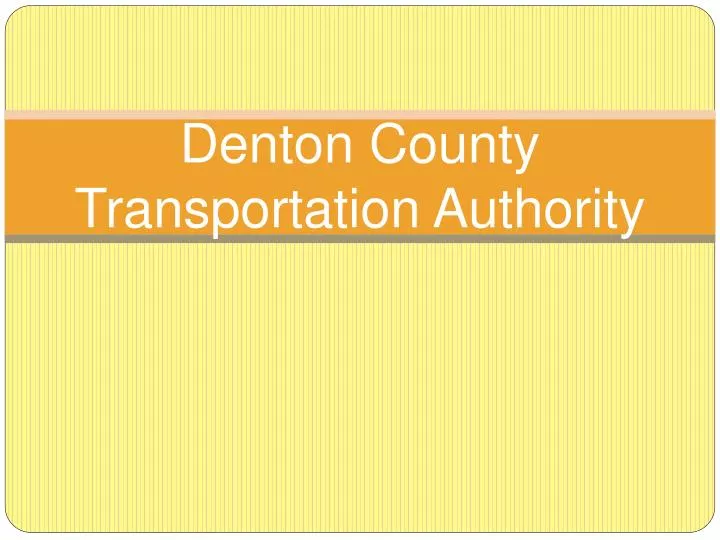 denton county transportation authority