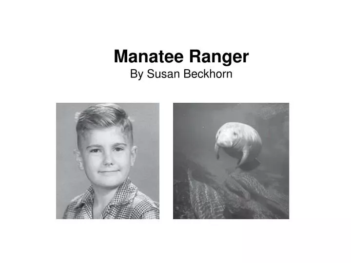manatee ranger by susan beckhorn