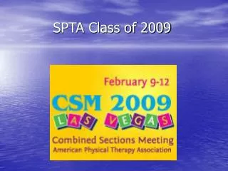SPTA Class of 2009