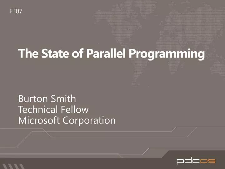 the state of parallel programming