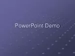 PowerPoint Demo - slide 1