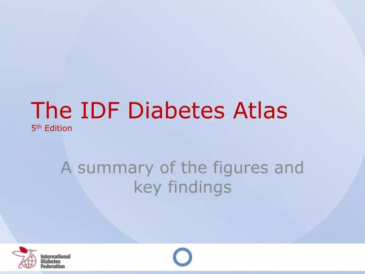 the idf diabetes atlas 5 th edition
