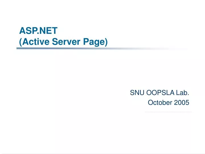 asp net active server page