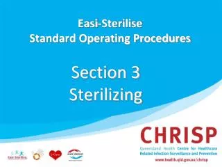 Easi-Sterilise Standard Operating Procedures