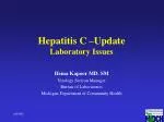 Hepatitis C –Update Laboratory Issues - slide 1