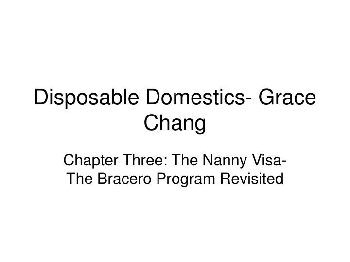 disposable domestics grace chang