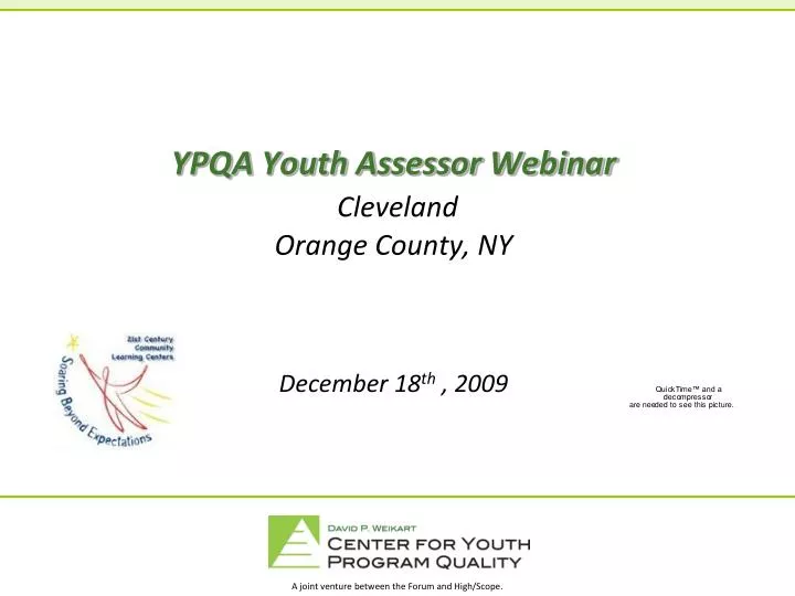 ypqa youth assessor webinar cleveland orange county ny