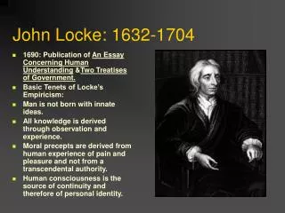 John Locke: 1632-1704