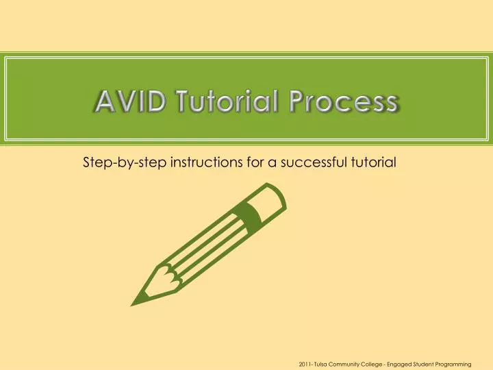 avid tutorial process