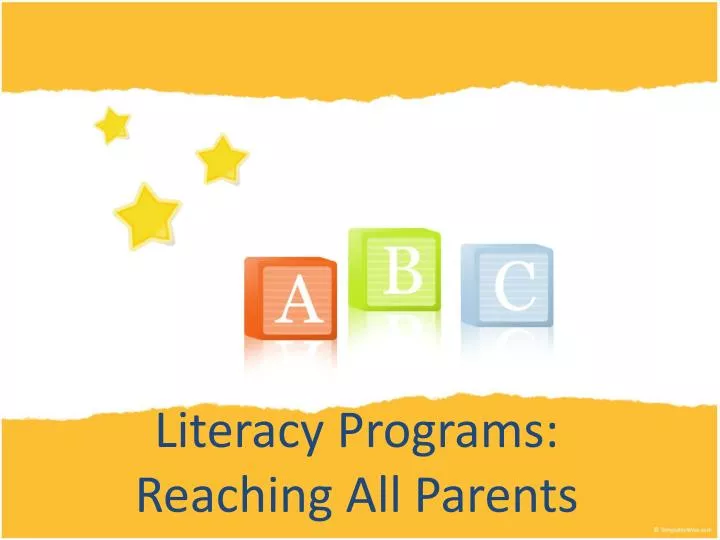 literacy programs reaching all parents