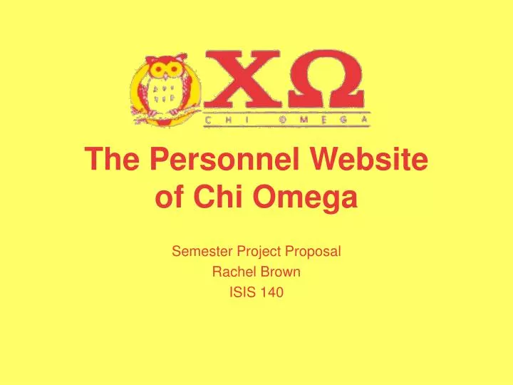the personnel website of chi omega