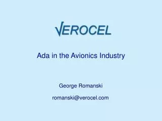 Ada in the Avionics Industry