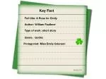 Key fact - slide 1