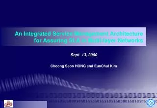 Sept. 13, 2000 Choong Seon HONG and EunChul Kim