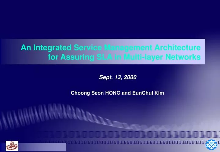 sept 13 2000 choong seon hong and eunchul kim