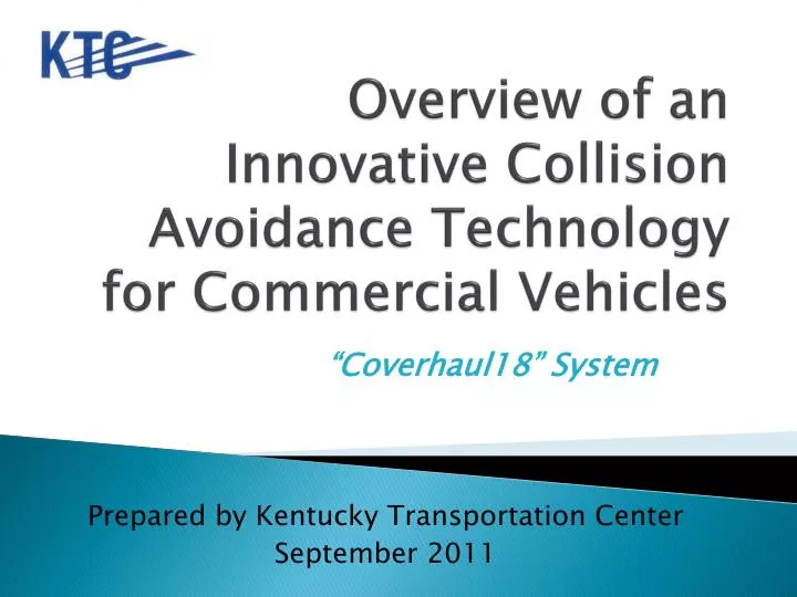 overview of an innovative collision avoidance technology for commercial vehicles