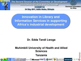 Innovation in Library and Information Services in supporting Africa’s industrial development
