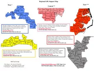 Regional LBL Support Map
